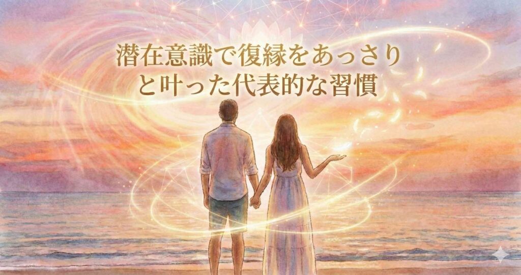 潜在意識で復縁があっさりと叶った代表的な習慣