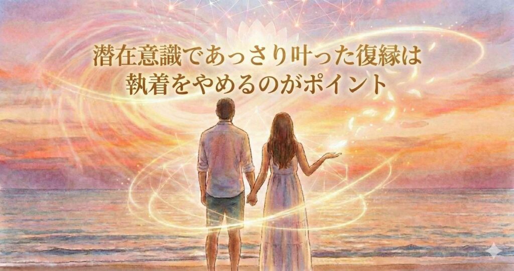 潜在意識であっさり叶った復縁は執着をやめるのがポイント