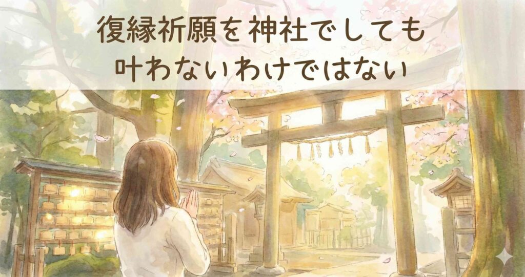復縁祈願を神社でしても叶わないわけではない