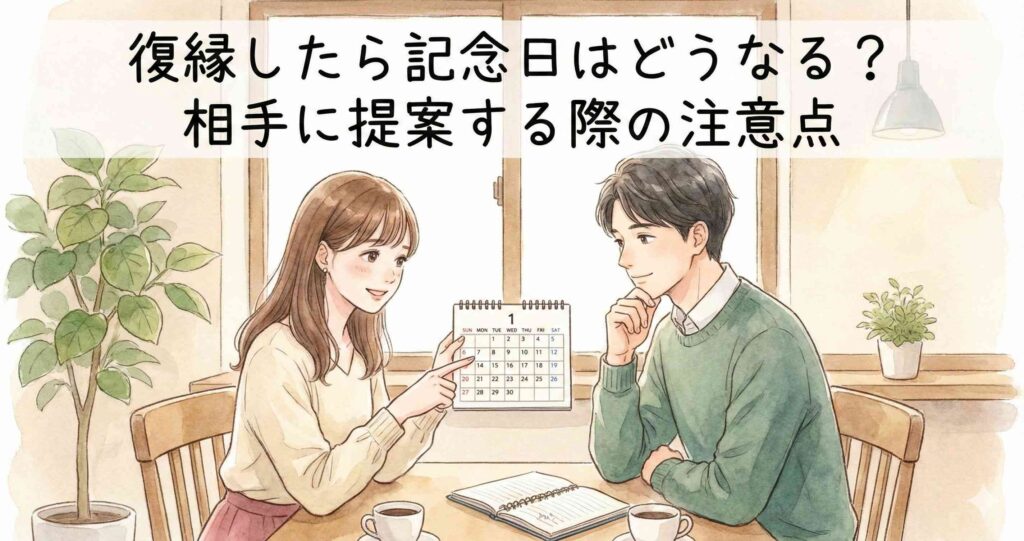 復縁したら記念日はどうなる?相手に提案する際の注意点
