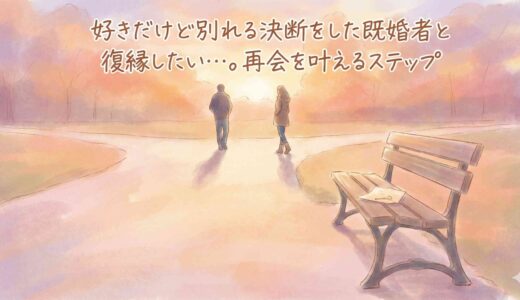 好きだけど別れる決断をした既婚者と復縁したい…。再会を叶えるステップ