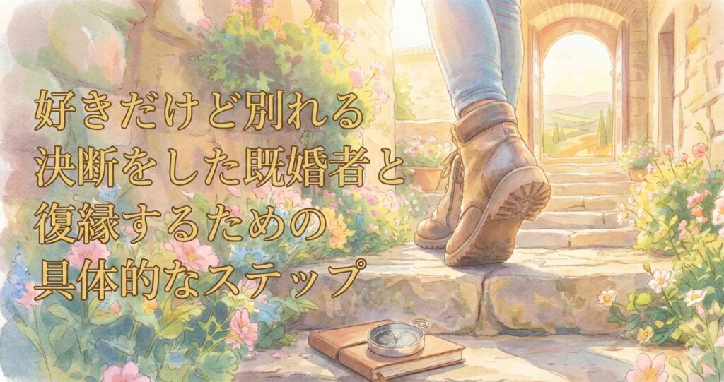 好きだけど別れる決断をした既婚者と復縁するための具体的なステップ