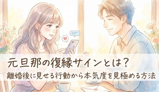 元旦那の復縁サインとは？離婚後に見せる行動から本気度を見極める方法
