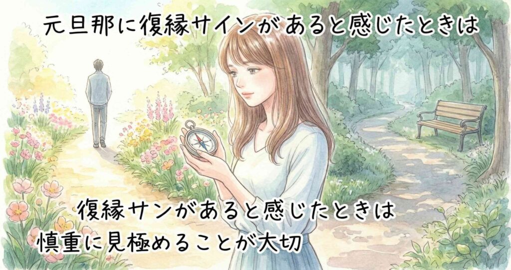 元旦那に復縁サインがあると感じたときは慎重に見極めることが大切