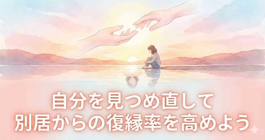 自分を見つめ直して別居からの復縁率を高めよう
