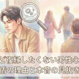 好きだけど復縁したくない男性心理とは?矛盾の理由と本音の見抜き方