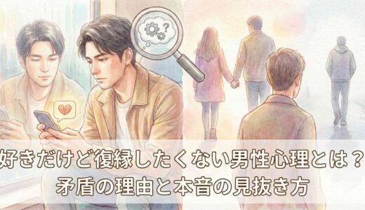 好きだけど復縁したくない男性心理とは？矛盾の理由と本音の見抜き方