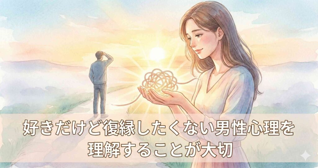 好きだけど復縁したくない男性心理を理解することが大切