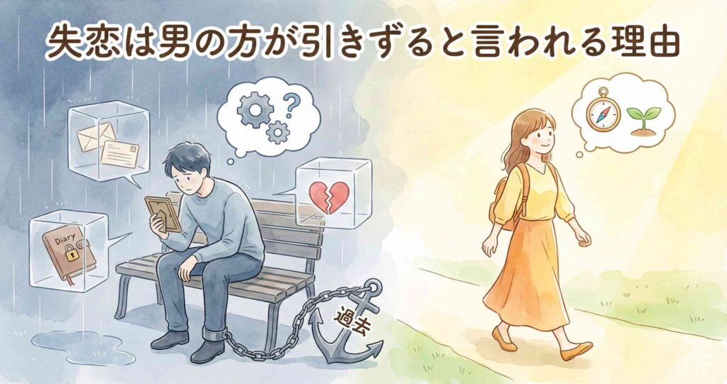 失恋は男の方が引きずると言われる理由
