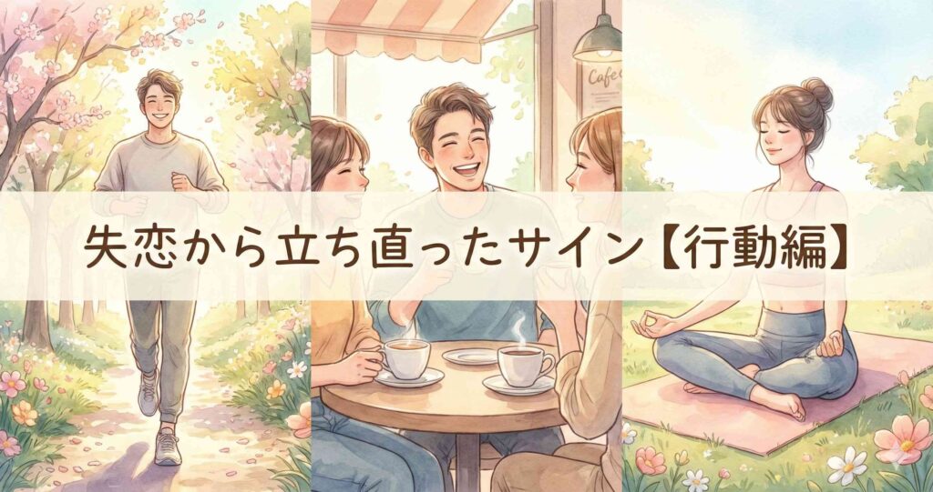 失恋から立ち直ったサイン【行動編】