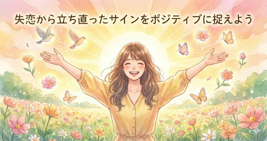 失恋から立ち直ったサインをポジティブに捉えよう