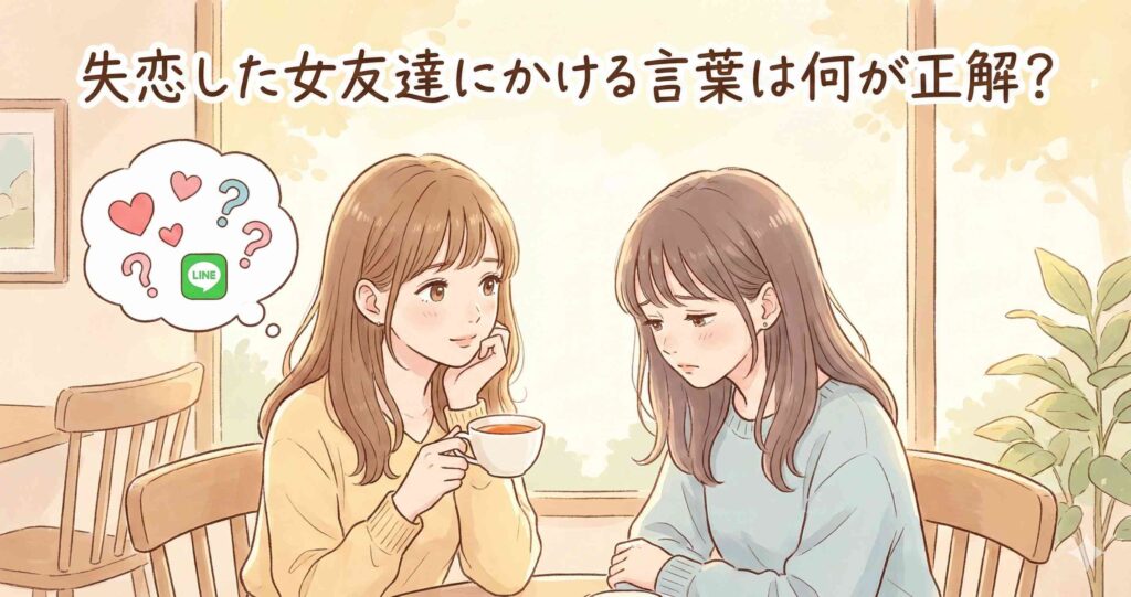 失恋した女友達にかける言葉は何が正解?