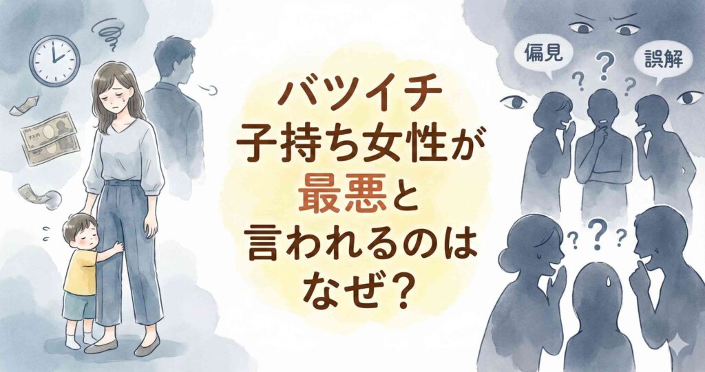バツイチ子持ち女性が最悪と言われるのはなぜ?
