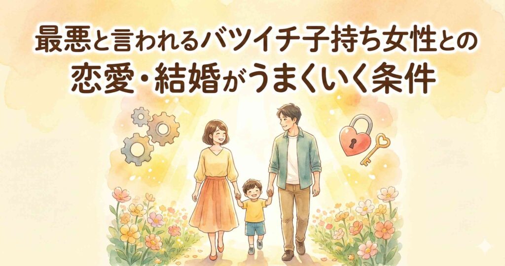 最悪と言われるバツイチ子持ち女性との恋愛・結婚がうまくいく条件