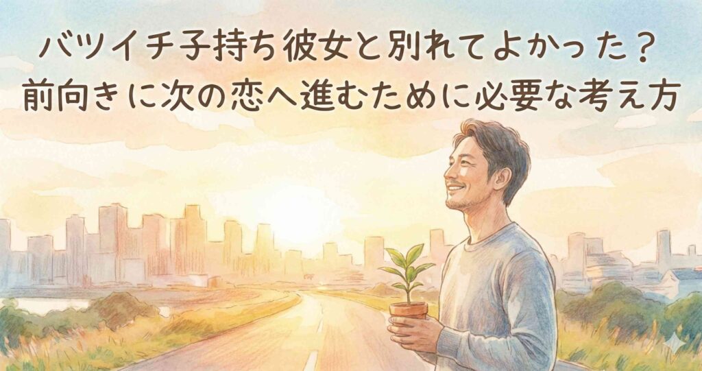 バツイチ子持ち彼女と別れてよかった?前向きに次の恋へ進むために必要な考え方