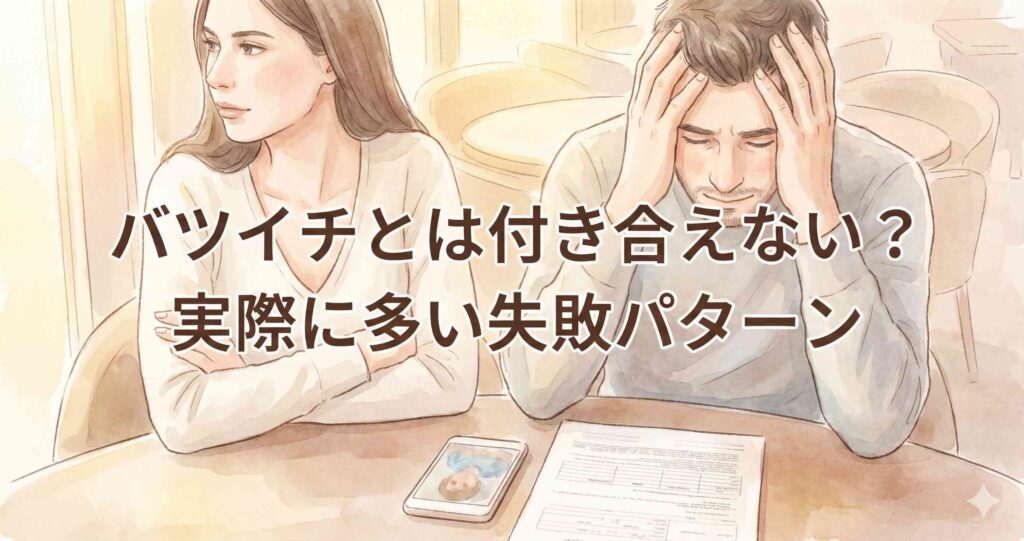 バツイチとは付き合えない?実際に多い失敗パターン