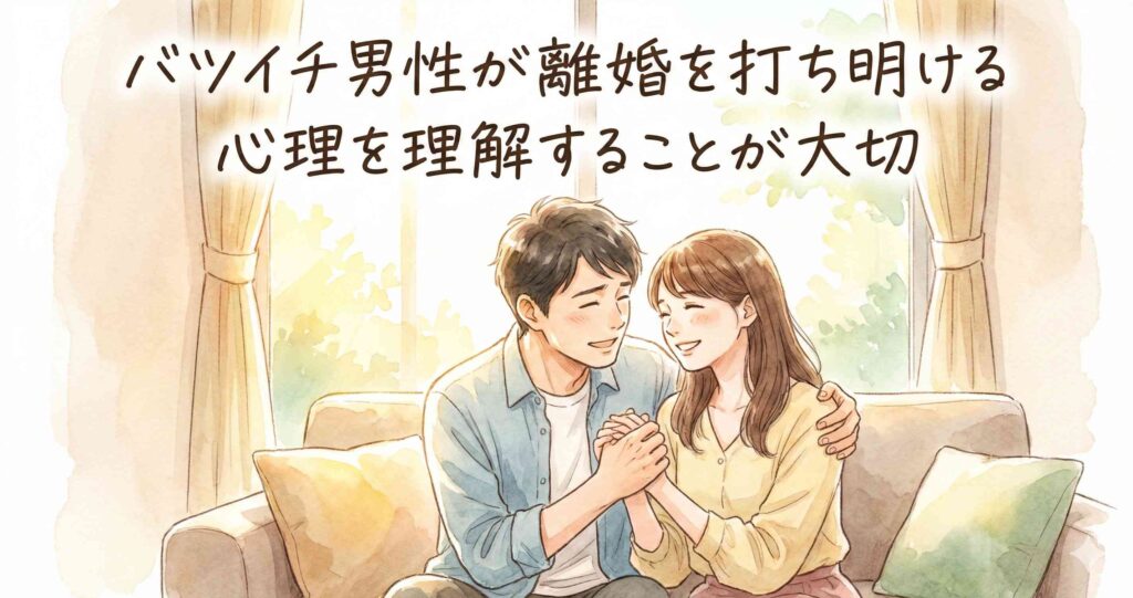 バツイチ男性が離婚を打ち明ける心理を理解することが大切