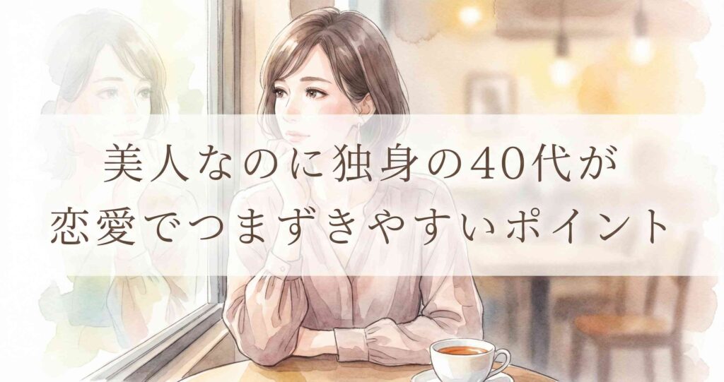 美人なのに独身の40代が恋愛でつまずきやすいポイント