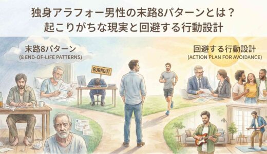 独身アラフォー男性の末路8パターンとは？起こりがちな現実と回避する行動設計
