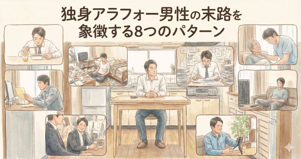 独身アラフォー男性の末路を象徴する8つのパターン
