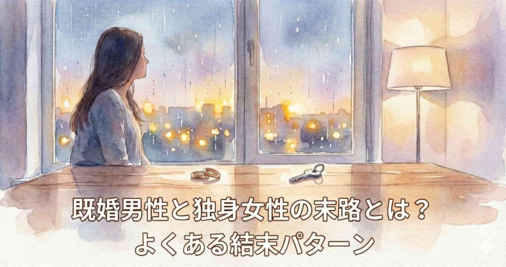 既婚男性と独身女性の末路とは?よくある結末パターン