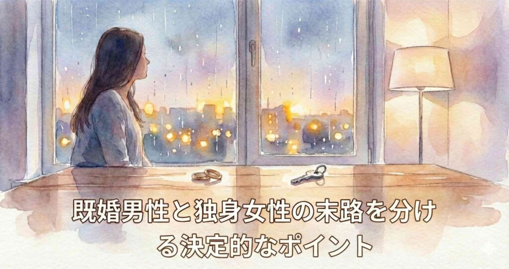 既婚男性と独身女性の末路を分ける決定的なポイント