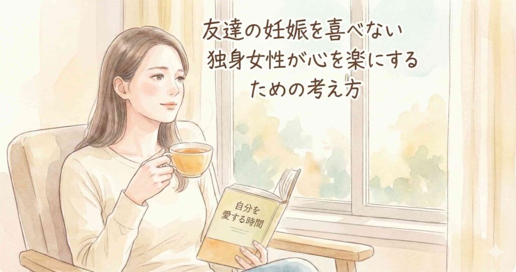 友達の妊娠を喜べない独身女性が心を楽にするための考え方