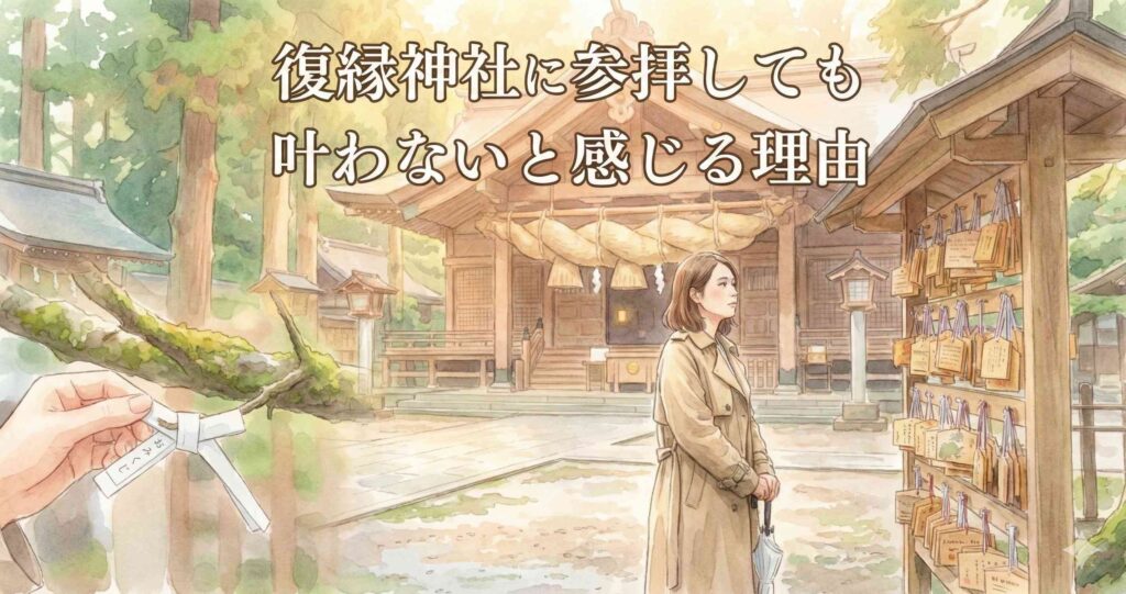 復縁神社に参拝しても叶わないと感じる理由