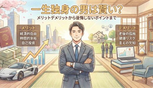 一生独身の男は賢い？メリットデメリットから後悔しないポイントまで