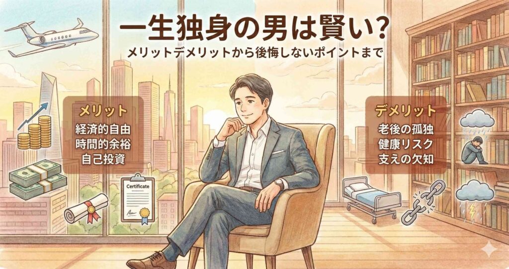 一生独身の男は賢いと言われるのはなぜ?