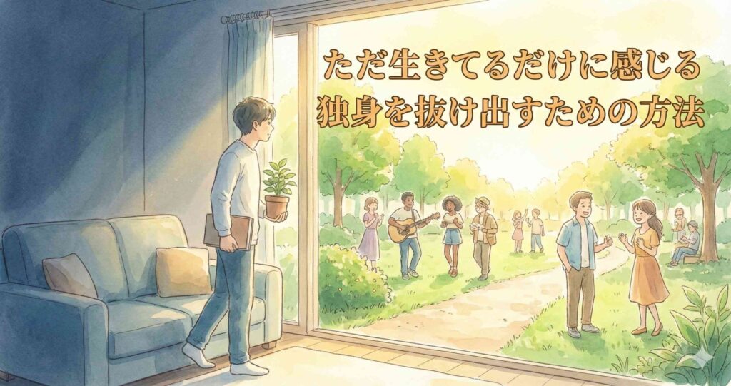 ただ生きてるだけに感じる独身を抜け出すための方法
