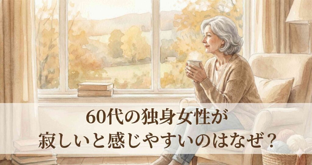 60代の独身女性が寂しいと感じやすいのはなぜ?