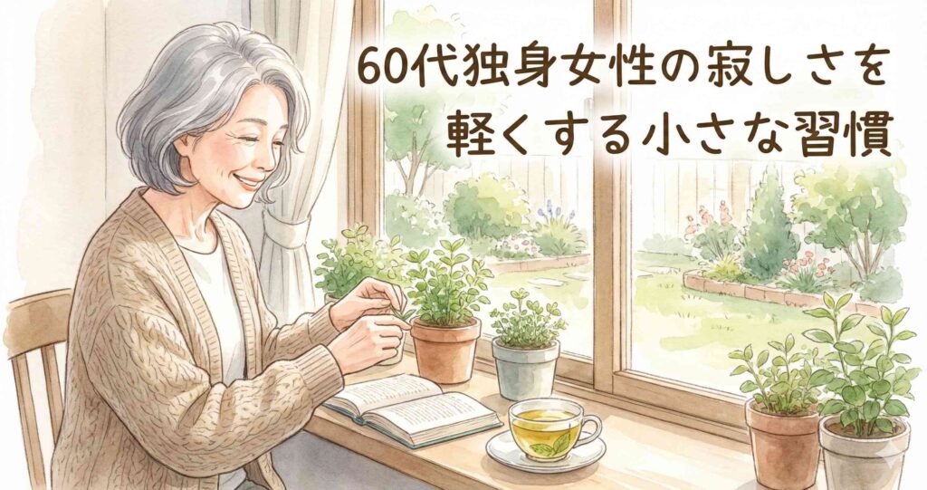 60代独身女性の寂しさを軽くする小さな習慣