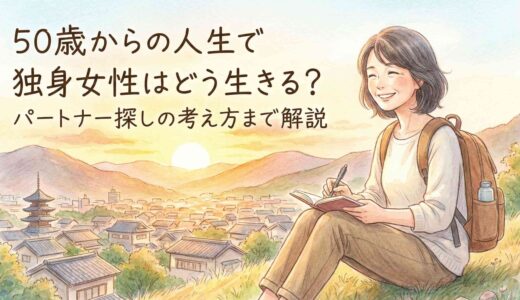 50歳からの人生で独身女性はどう生きる？パートナー探しの考え方まで解説