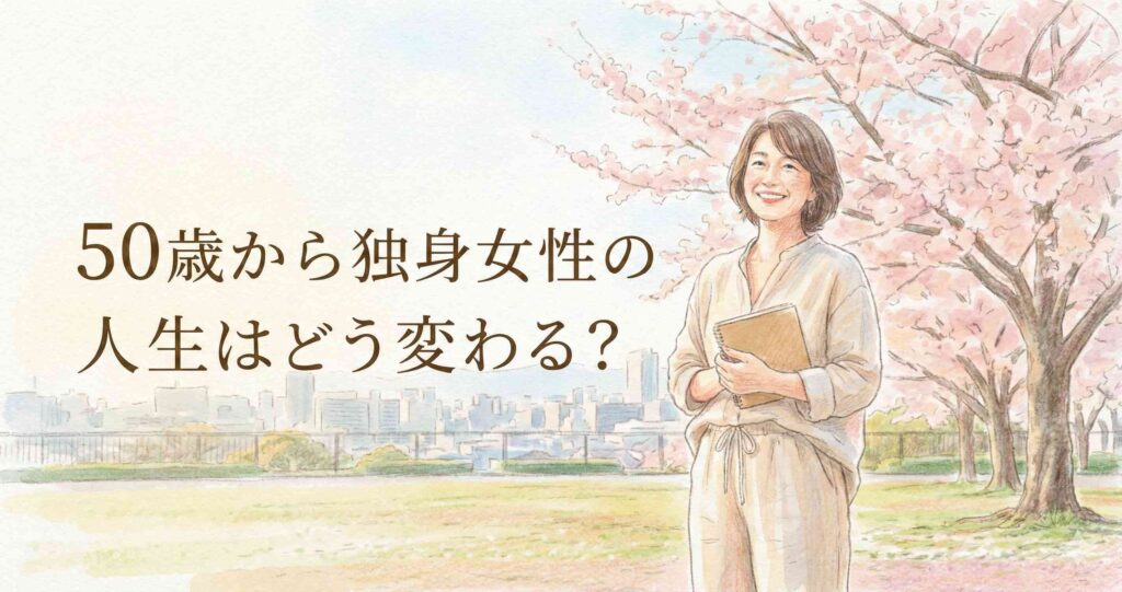 50歳から独身女性の人生はどう変わる?