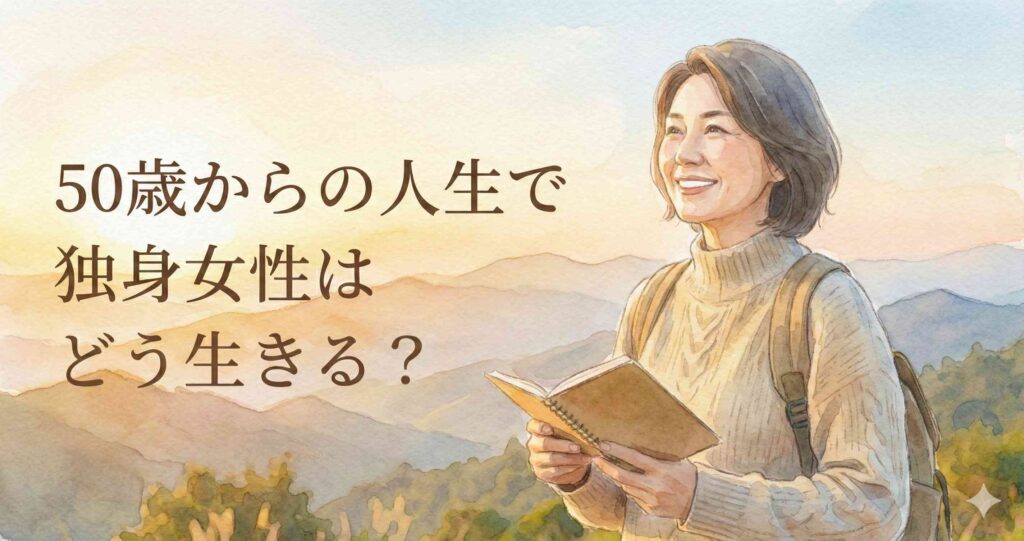 50歳からの人生で独身女性はどう生きる?
