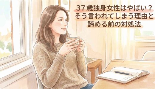 37歳独身女性はやばい？そう言われてしまう理由と諦める前の対処法