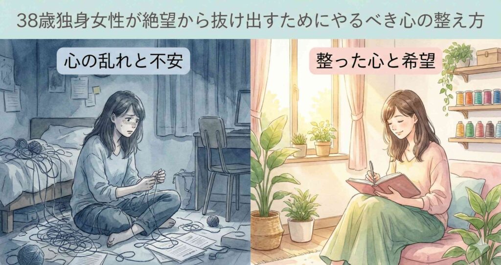 38歳独身女性が絶望から抜け出すためにやるべき心の整え方