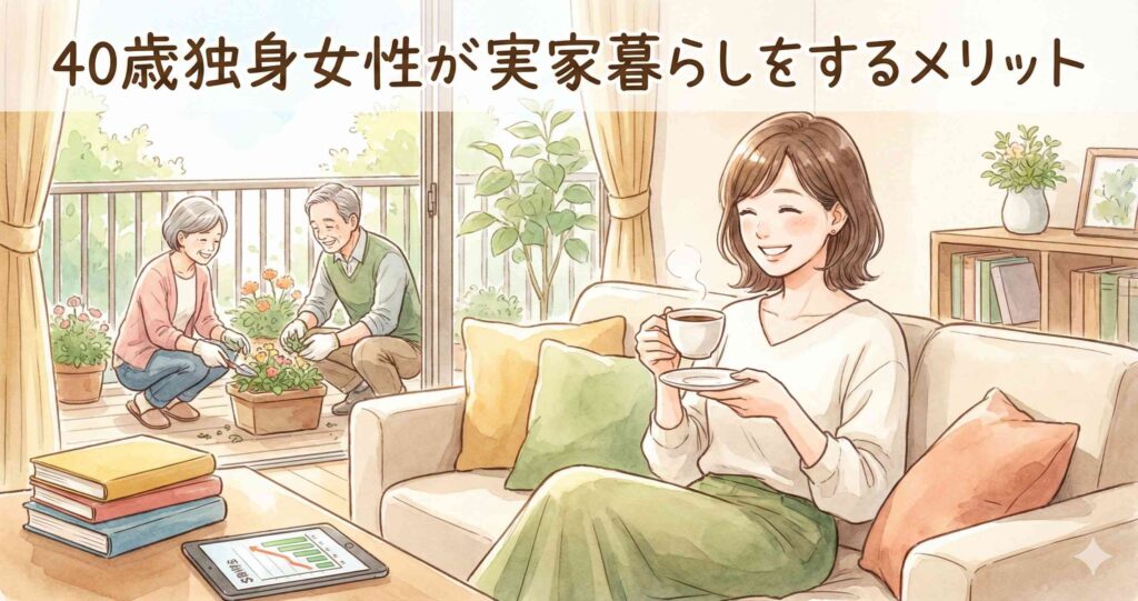 40歳独身女性が実家暮らしをするメリット