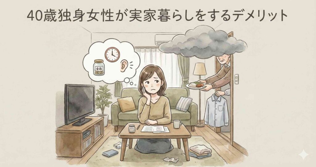 40歳独身女性が実家暮らしをするデメリット