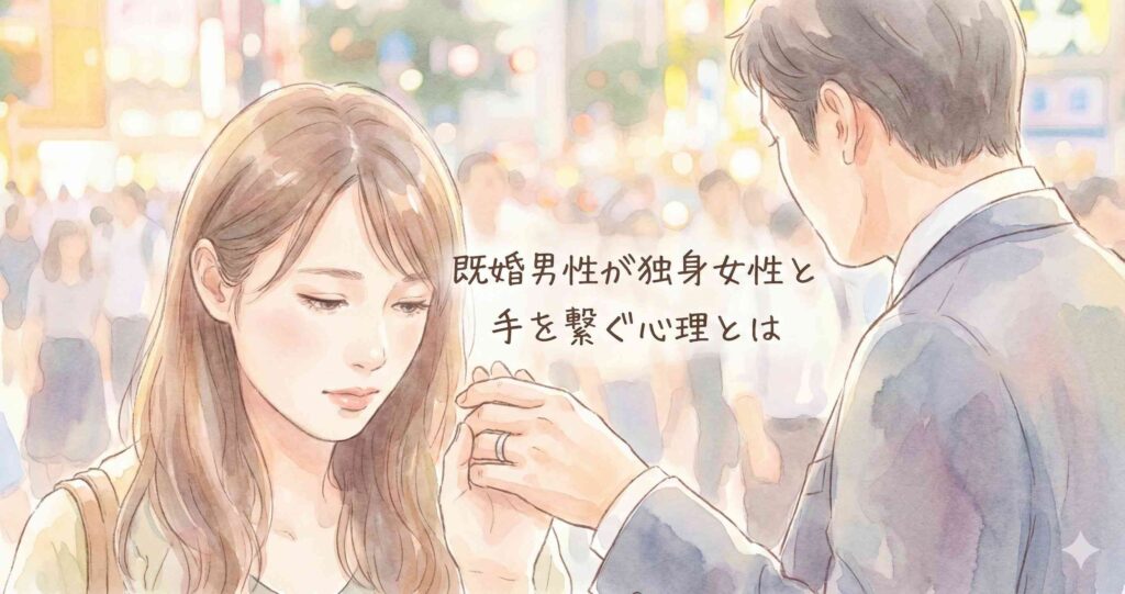 既婚男性が独身女性と手を繋ぐ心理とは