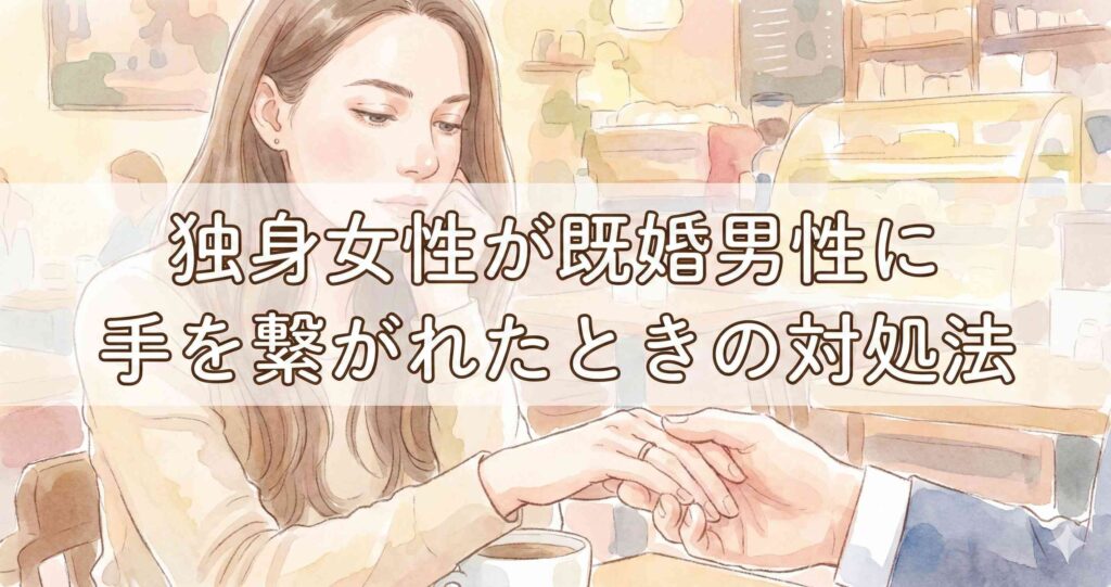 独身女性が既婚男性に手を繋がれたときの対処法