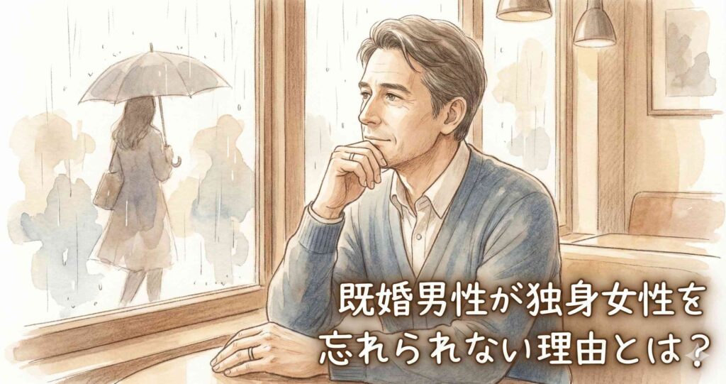 既婚男性が独身女性を忘れられない理由とは?