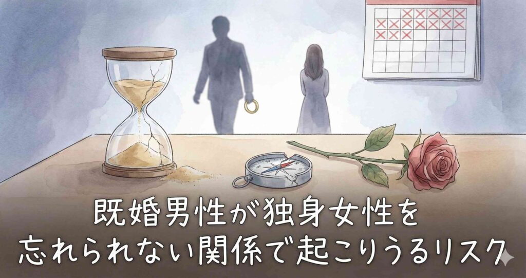 既婚男性が独身女性を忘れられない関係で起こりうるリスク