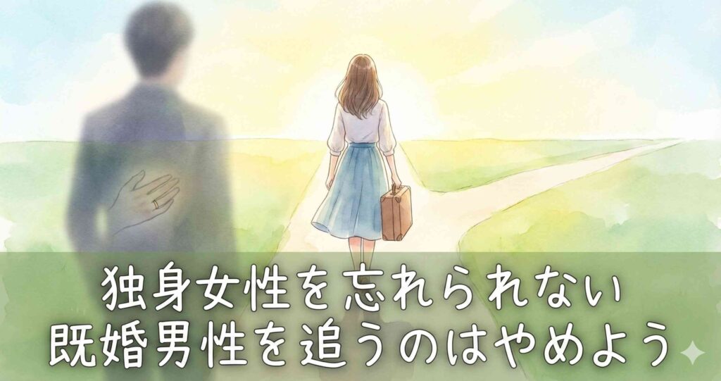 独身女性を忘れられない既婚男性を追うのはやめよう