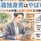 34歳独身男はやばい?未婚率・女性からの印象・結婚の現実を冷静に整理
