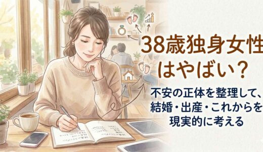 38歳独身女性はやばい？不安の正体を整理して、結婚・出産・これからを現実的に考える