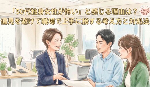 「50代独身女性が怖い」と感じる理由は？偏見を避けて職場で上手に接する考え方と対処法