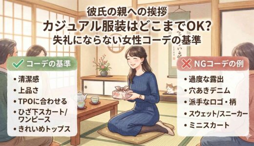 彼氏の親への挨拶、カジュアル服装はどこまでOK？失礼にならない女性コーデの基準