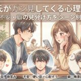 彼氏がガン見してくる心理は?愛情・不安・癖の見分け方をシーン別に解説